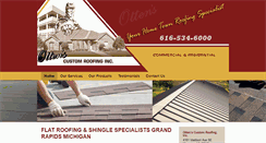 Desktop Screenshot of ottenscustomroofing.com